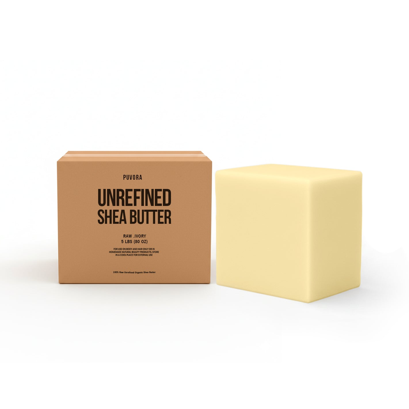 Unrefined Shea Butter 5lb. Block ( wholesale )